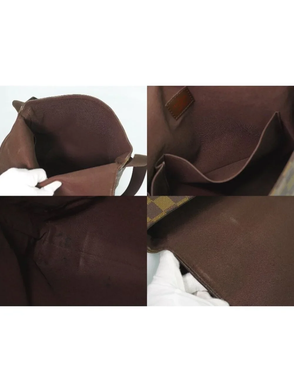 Louis Vuitton LV Brooklyn MM Damier Ebene Shoulder Bag Brown